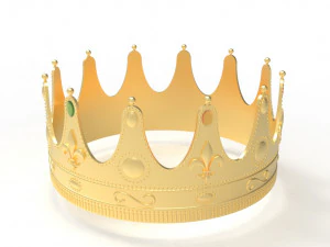 Queen crown 3D Print Model