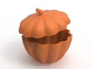 Urna con ciotola di zucca Modello di stampa 3D