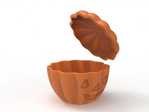 Urna con ciotola di zucca Modello di stampa 3D