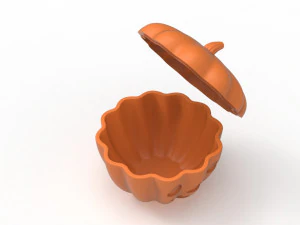 Urna con ciotola di zucca Modello di stampa 3D