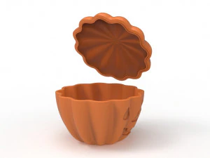 Urna con ciotola di zucca Modello di stampa 3D