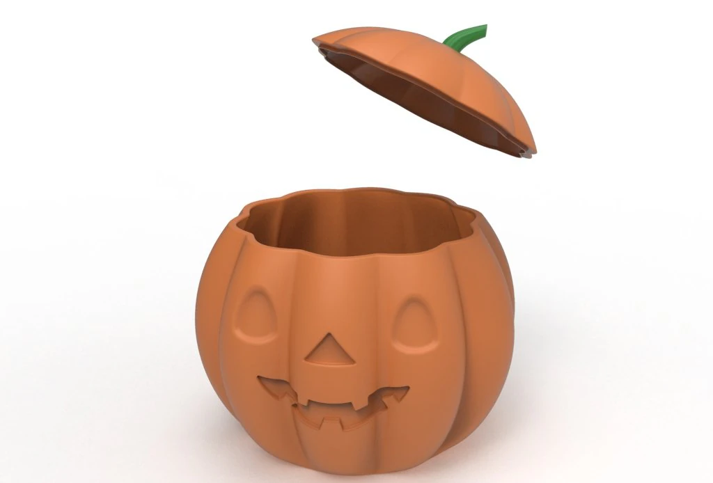 Pumpkin pot 3D Print Model .c4d .max .obj .3ds .fbx .stl .blend 
