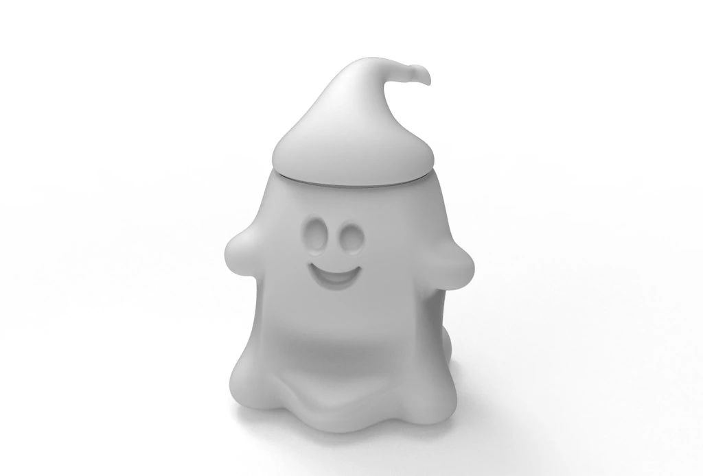 Ghost container 3D Print Model .c4d .max .obj .3ds .fbx .stl .blend 