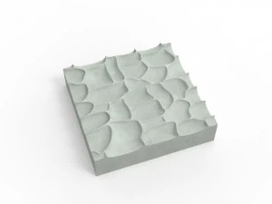 Hammered mosaic 3D Print Model