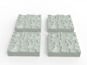 Hammered mosaic 3D प्रिंट मॉडल