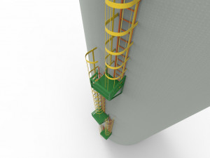 Tower ladder 3D Model