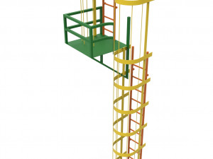 Tower ladder 3D Model