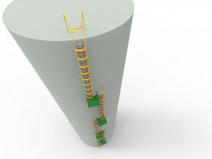 Tower ladder 3D Model