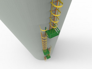 Tower ladder 3D Model