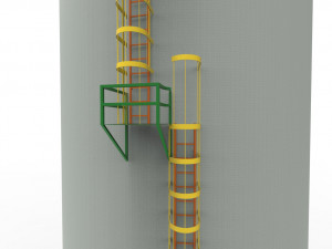Tower ladder 3D Model