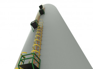 Tower ladder 3D Model