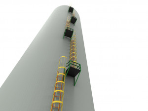 Tower ladder 3D Model