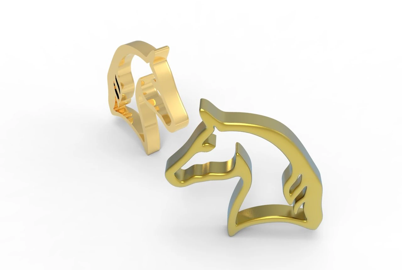 Horse pendant 3D Print Model .c4d .max .obj .3ds .fbx .stl .blend 