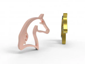 Horse pendant 3D Print Model