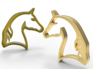 Horse pendant 3D Print Model