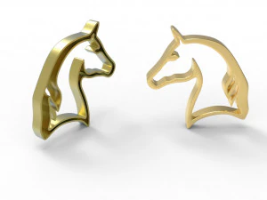 Horse pendant 3D Print Model