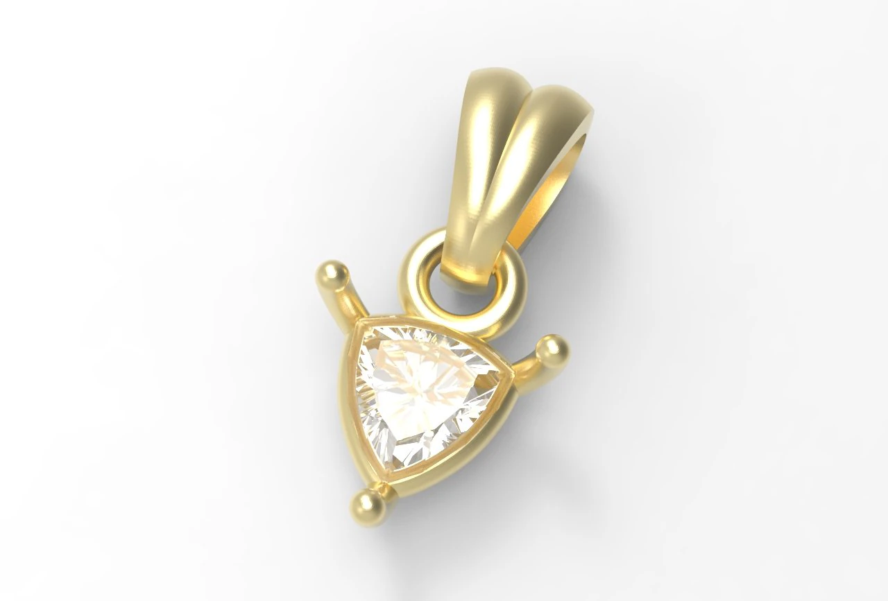 Trillion pendant 5mm 3D Print Model .c4d .max .obj .3ds .fbx .stl .blend