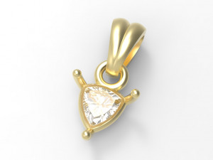 Trillion pendant 5mm 3D Baskı Modeli