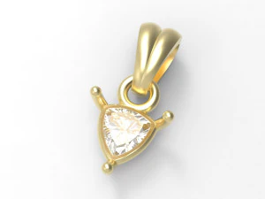 トリリオン ペンダント 5mm 3Dプリントモデル