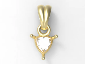 Trillion pendant 5mm 3D Print Model