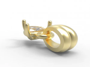 Trillion pendant 5mm 3D Print Model