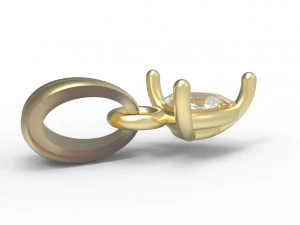 Trillion pendant 5mm 3D Print Model