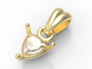 Trillion pendant 5mm 3D Print Model