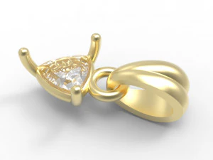 Trillion pendant 5mm 3D Print Model