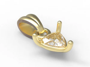 Trillion pendant 5mm 3D Print Model