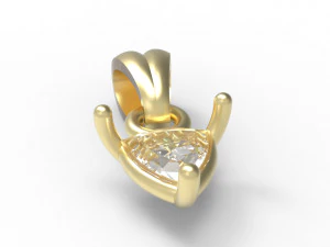 Trillion pendant 5mm 3D Print Model