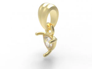 Trillion pendant 5mm 3D Print Model