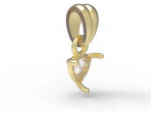 Trillion pendant 5mm 3D Print Model