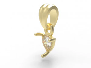 Trillion pendant 5mm 3D Print Model