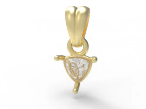 Trillion pendant 5mm 3D Print Model