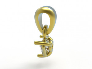 Triangle pendant 5mm 3D Baskı Modeli