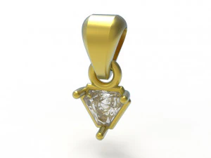 Triangle pendant 5mm 3D Print Model