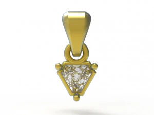 Triangle pendant 5mm 3D Print Model