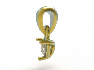 Triangle pendant 5mm 3D Baskı Modeli
