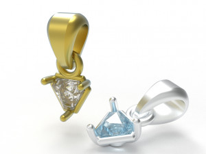 Triangle pendant 5mm 3D Baskı Modeli