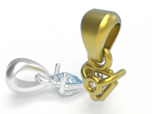 Triangle pendant 5mm 3D Print Model