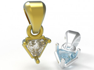 Triangle pendant 5mm 3D Baskı Modeli