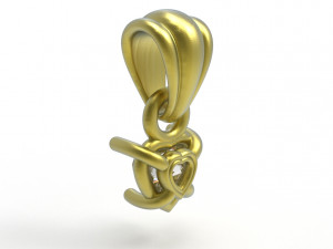 Heart pendant 5mm 3Dプリントモデル