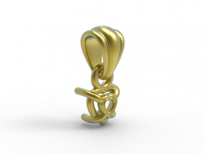Heart pendant 5mm 3Dプリントモデル