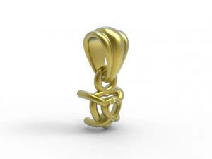 Heart pendant 5mm 3D Print Model
