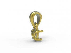 Heart pendant 5mm 3D Print Model