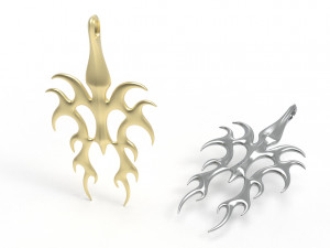 Flame pendant 3D Print Model