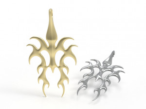 Flame pendant Modèles 3D en vedette