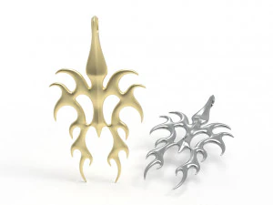 Flame pendant 3D Print Model