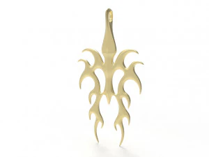 Flame pendant 3D Print Model