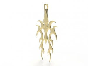 Flame pendant 3D Print Model